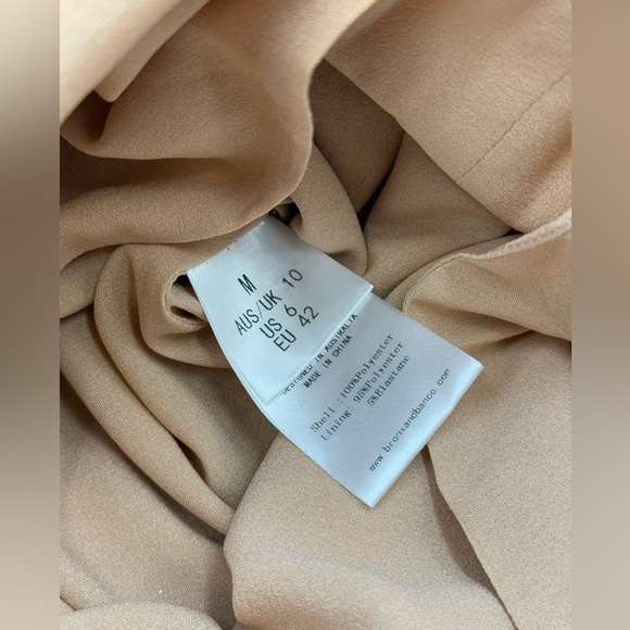 🆕 BRONX & BANCO 🧿 NWOT Mademoiselle Gold Sequin Midi Dress , Size M US 6 - Picture 17 of 17